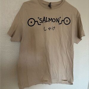 JJK Salmon Graphic Tan T-Shirt